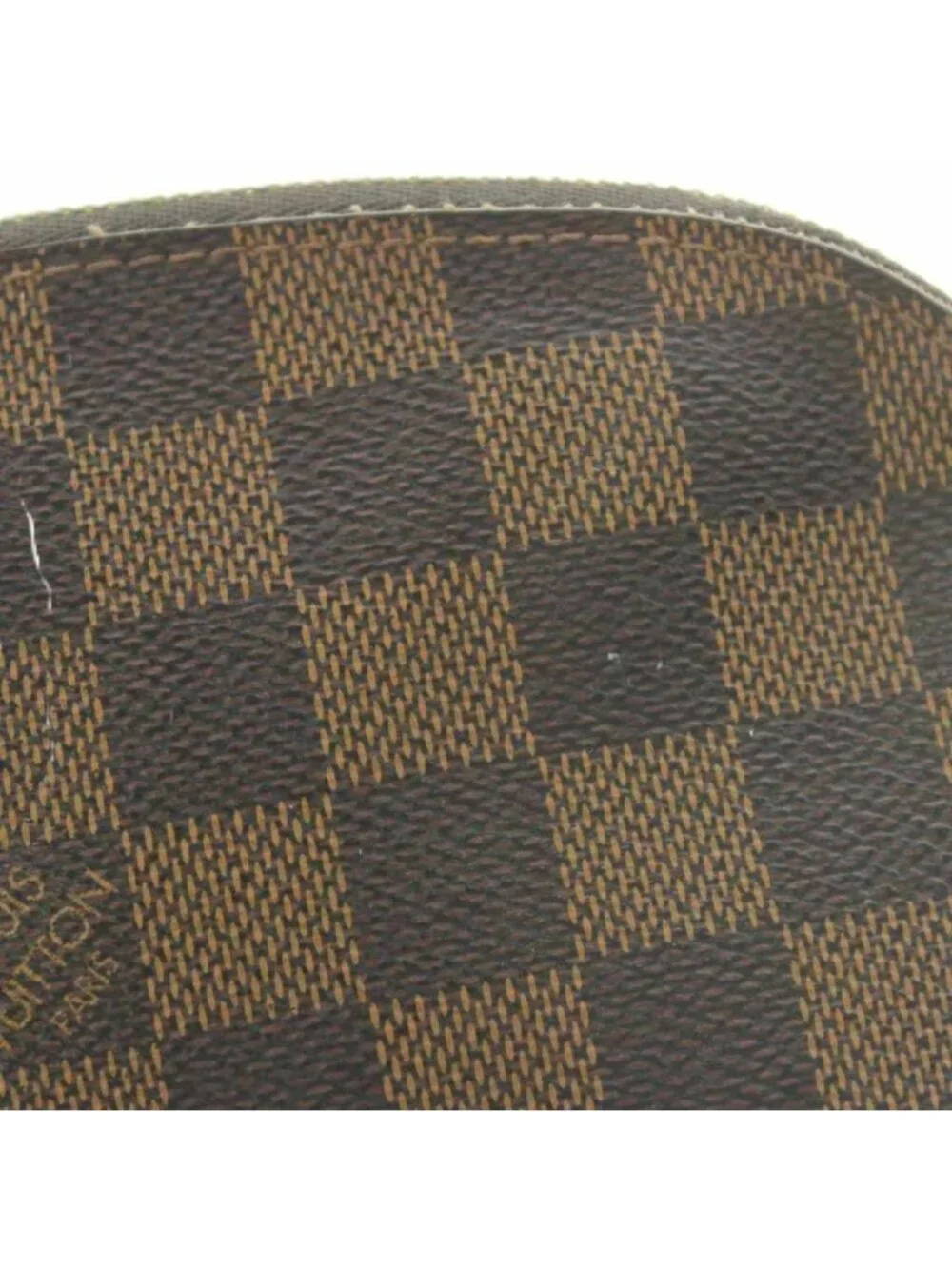 Louis Vuitton Damier Pouch Leather Brown